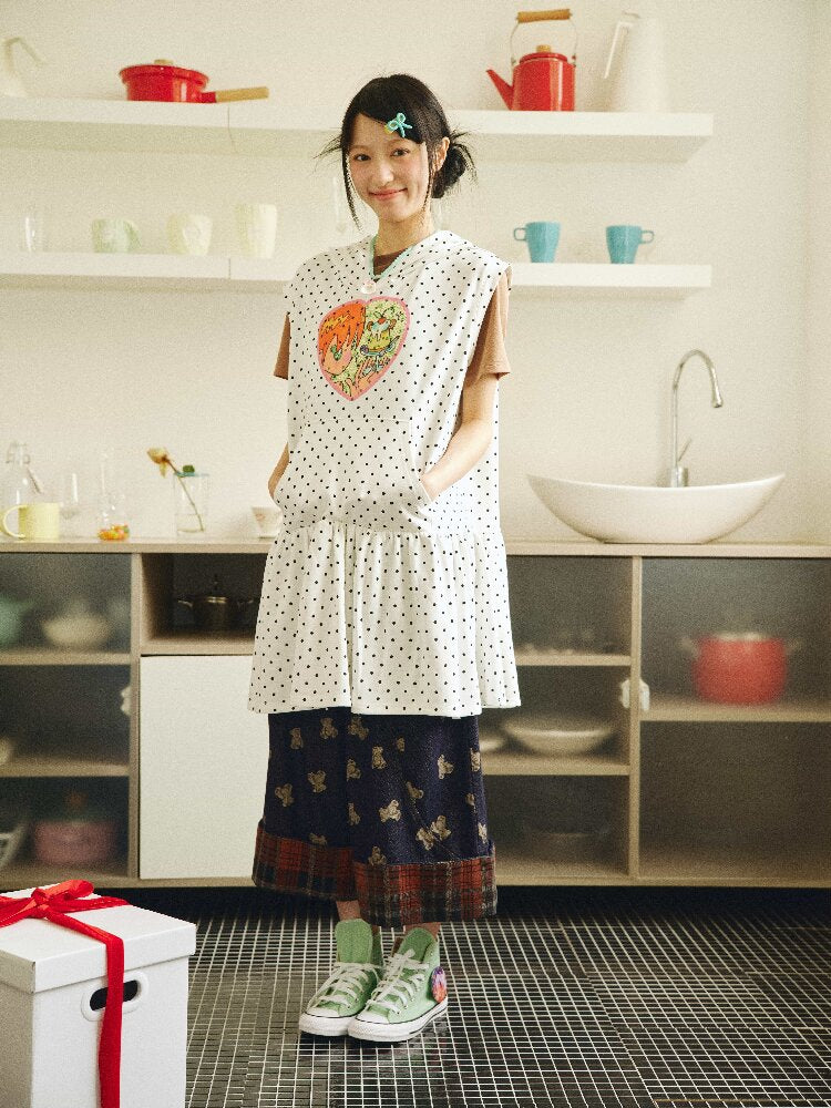 Bird's Bird Observation Pudding Sweatshirt Dress【s0000018692】