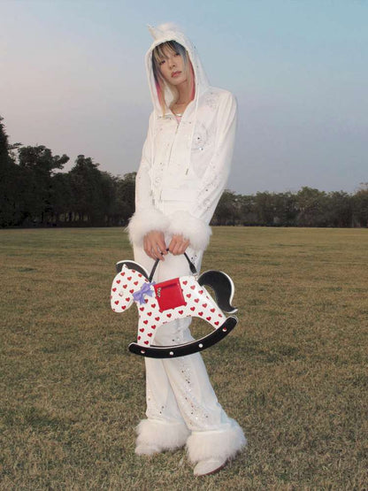 Horse Rolling Trojan Tote Bag【s0000015381】