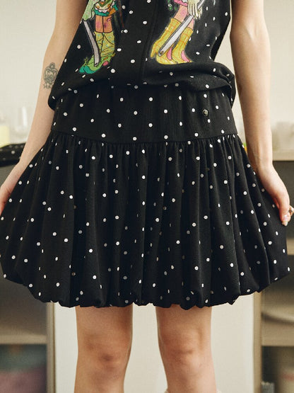 Polka Dot Detachable Pocket Skirt【s0000018694】
