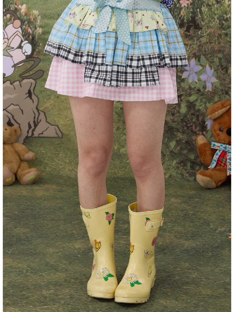 Plaid Bow Camisole Tank Skirt【s0000017118】