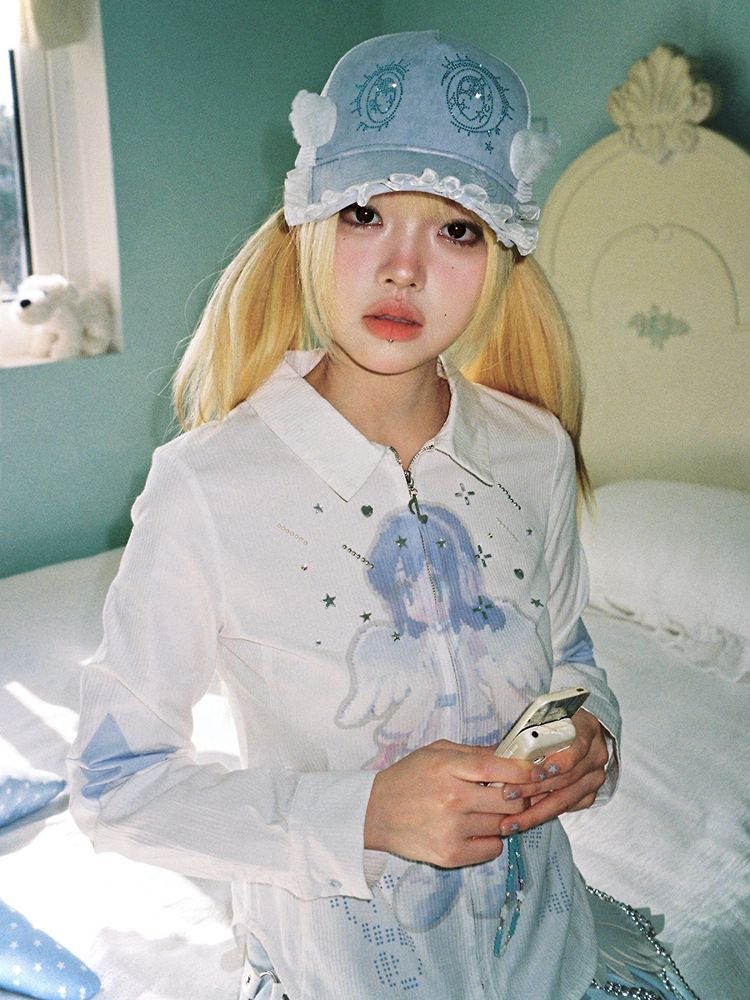 Vertical Stripe Long Sleeve Shirt【s0000012201】