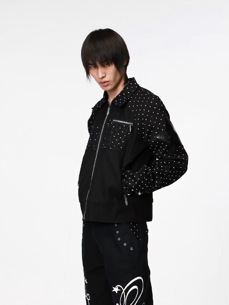 Retro Polka Dot Applique Jacket【s0000018208】