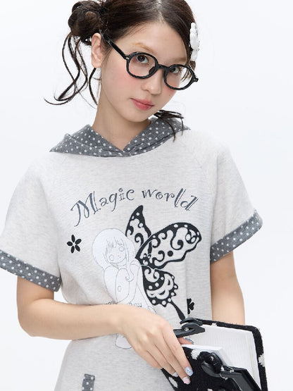 Glitter Pink Print Sweatshirt【s0000016379】