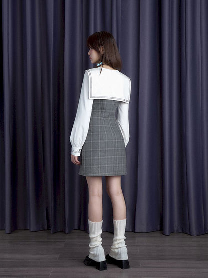 Sailor Collar Slim Fit Dress【s0000010116】