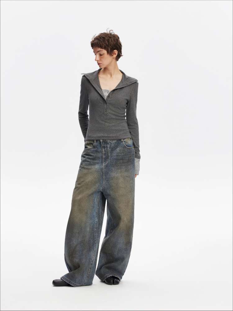 Comfortable Slim Henry Neck Knitted Top【s0000014878】