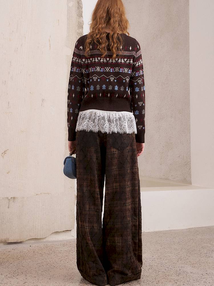 Round Neck Winter Cardigan Coat【s0000014386】