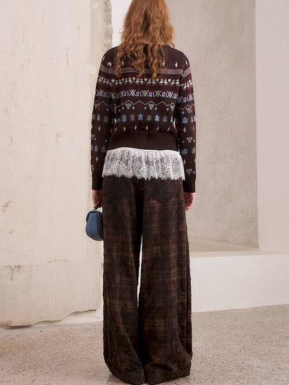 Round Neck Winter Cardigan Coat【s0000014386】