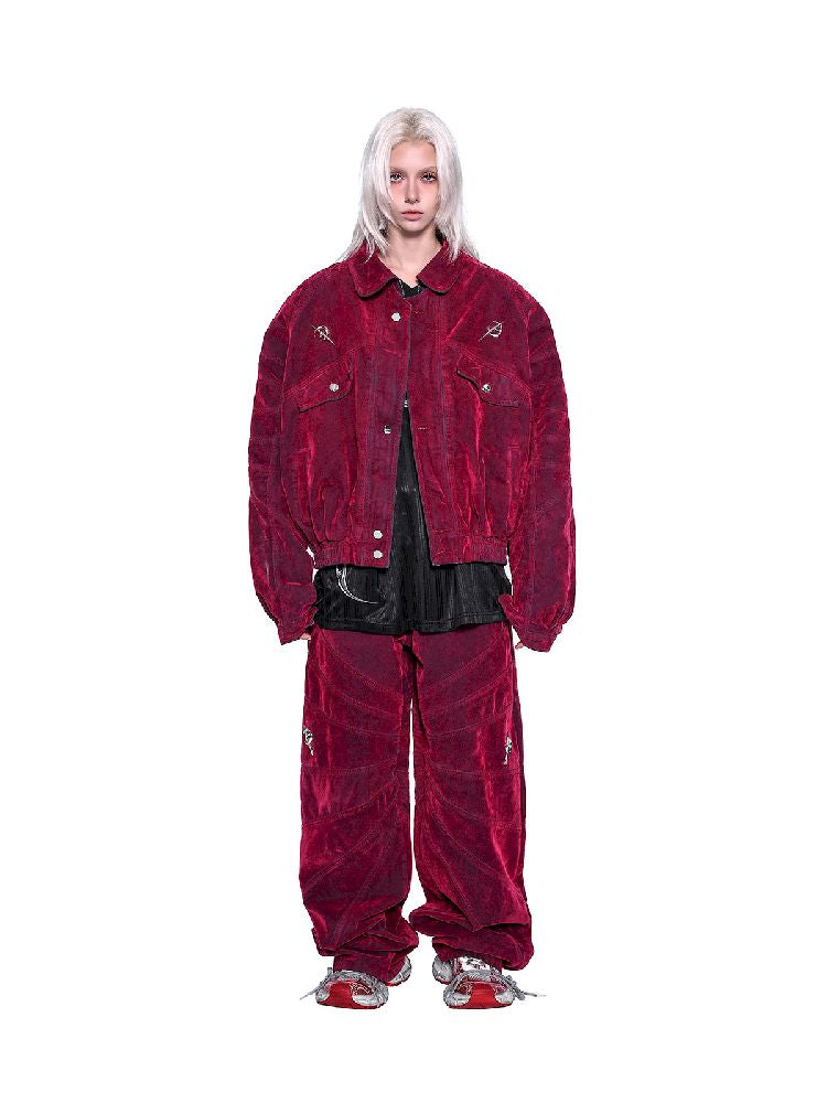 Y3K 벨벳 데님 재킷 [S0000011023]