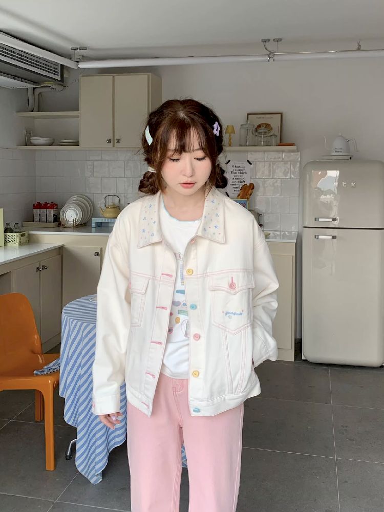 Star Embroidery Short Jacket【s0000005267】