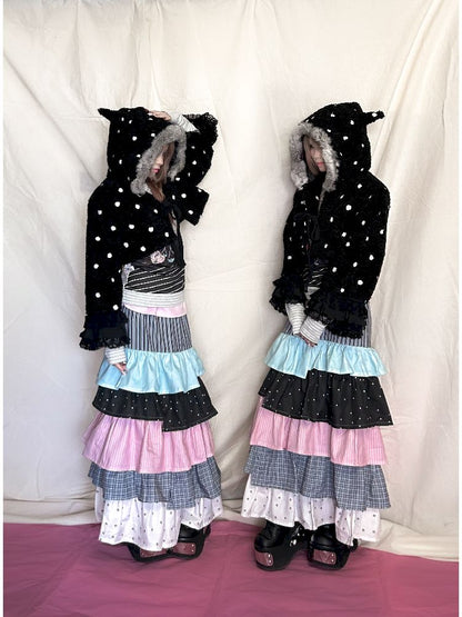 Multi-Layered Irregular Half-Body Skirt【s0000011948】