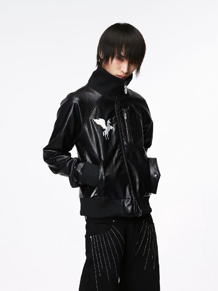 Dark Wind Star Patchwork Zip Jacket【s0000018205】
