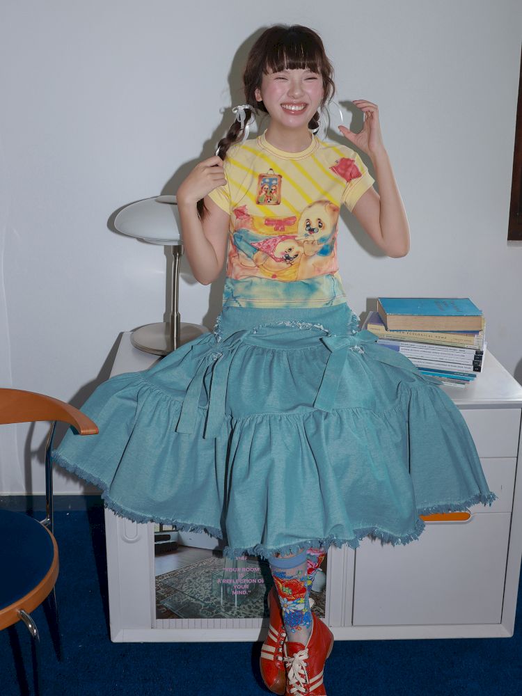 週末限定値下!GOOD GRIEF!A Line Fringe HemSkirt 週末限定値下!GOOD GRIEF!A Line Fringe HemSkirt