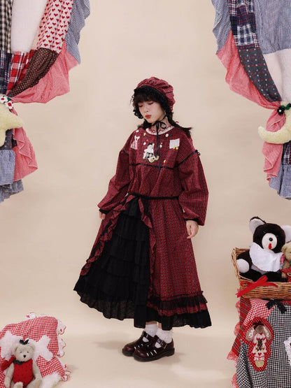Embroidered Lantern Sleeve Shirt【s0000019283】