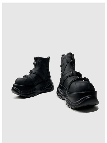 Muffin Platform Trendy Biker Boots【s0000015709】