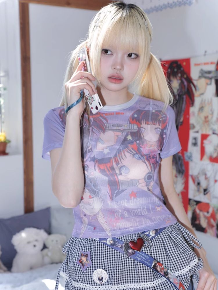 KillAngel Short Sleeve Mesh T-Shirt【s0000012330】