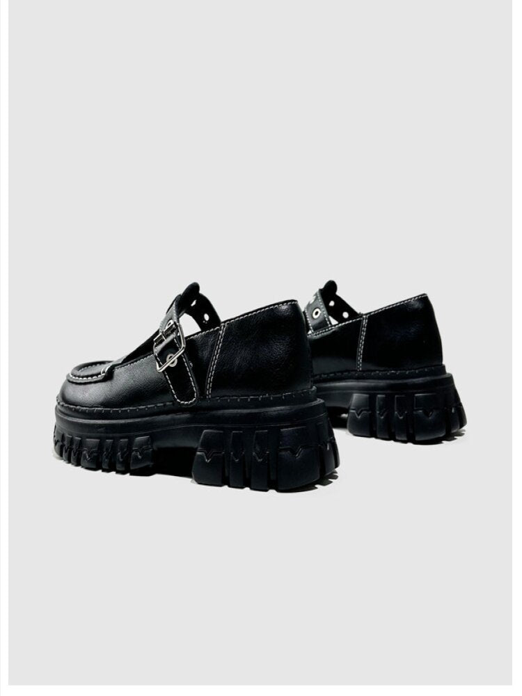 Platform Muffin Belt Buckle Shoes【s0000015706】