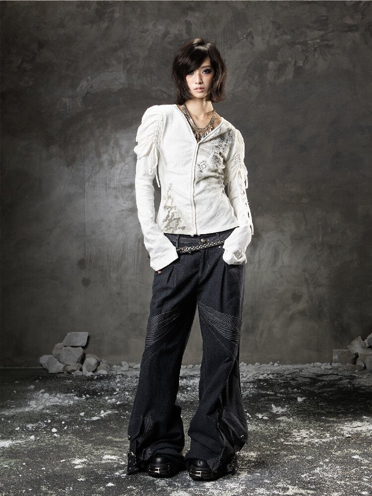 Loose Wide-Leg Jeans【s0000015958】