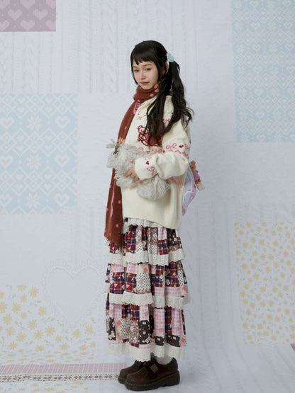 Bear Bow Knitted Cardigan Jacket【s0000015041】