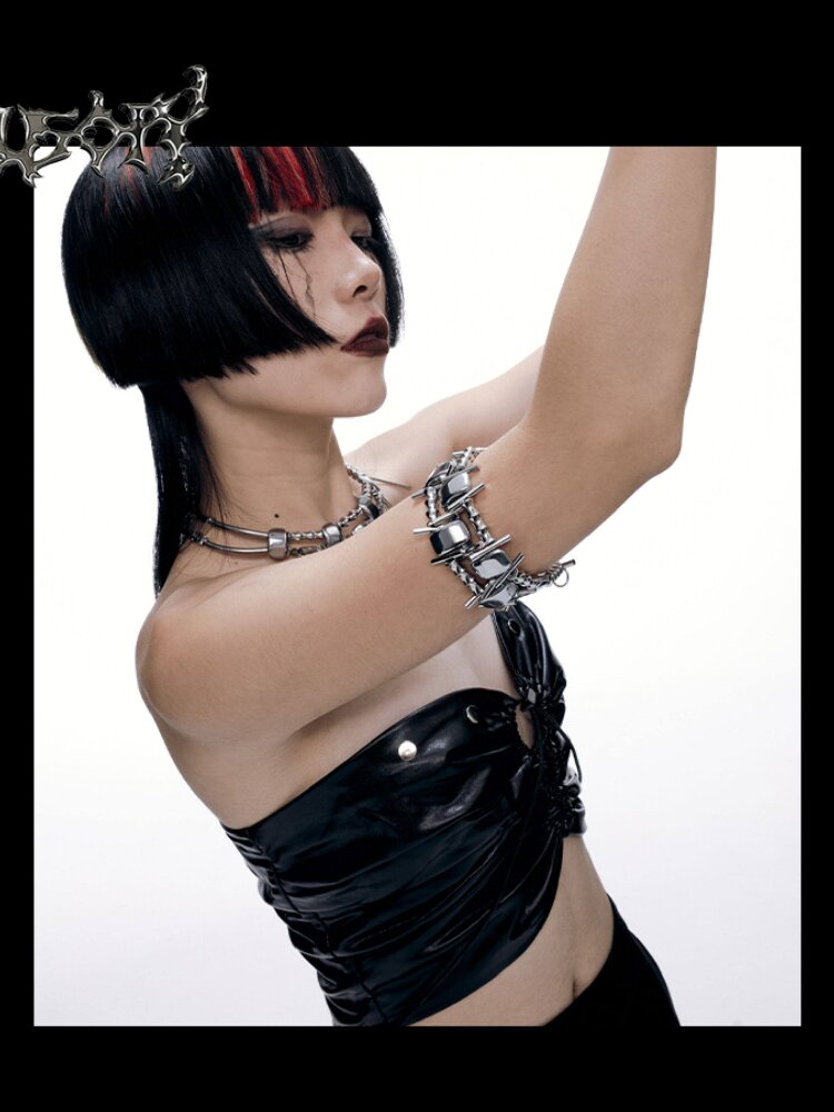 Futuristic Heavy Industry Punk Bracelet【s0000018813】