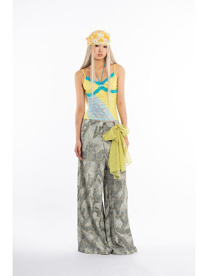 Vintage Graffiti Stars Print Pants【s0000018058】