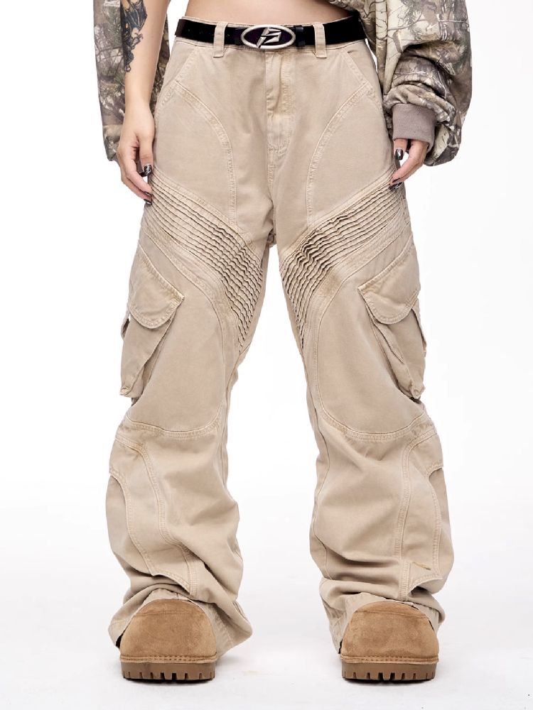 Micro Straight Leg Work Pants【s0000011363】