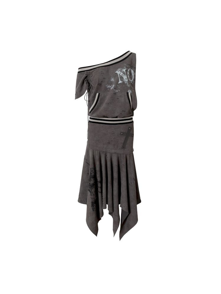Hoodie sleeveless bodycon dress【s0000012785】