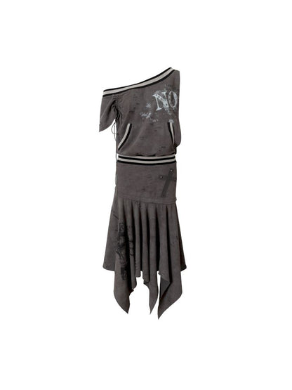 Hoodie sleeveless bodycon dress【s0000012785】