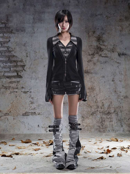 V-Neck Pullover Long-Sleeve Knit Top【s0000014492】