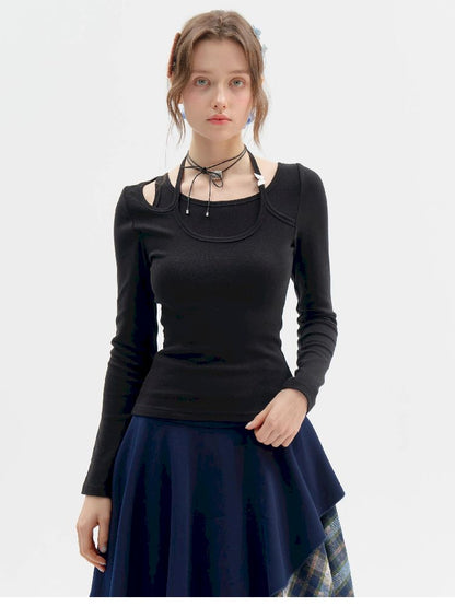 Slim Thin Knitted Bottom Shirt【s0000011513】