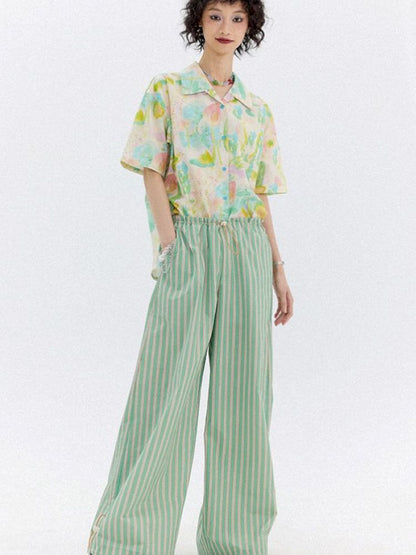 Full-print short-sleeved shirt【s0000012951】