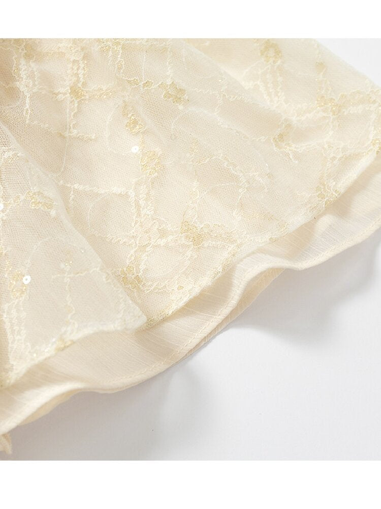 Vintage Court Chiffon Lace Cover-Up【s0000017244】