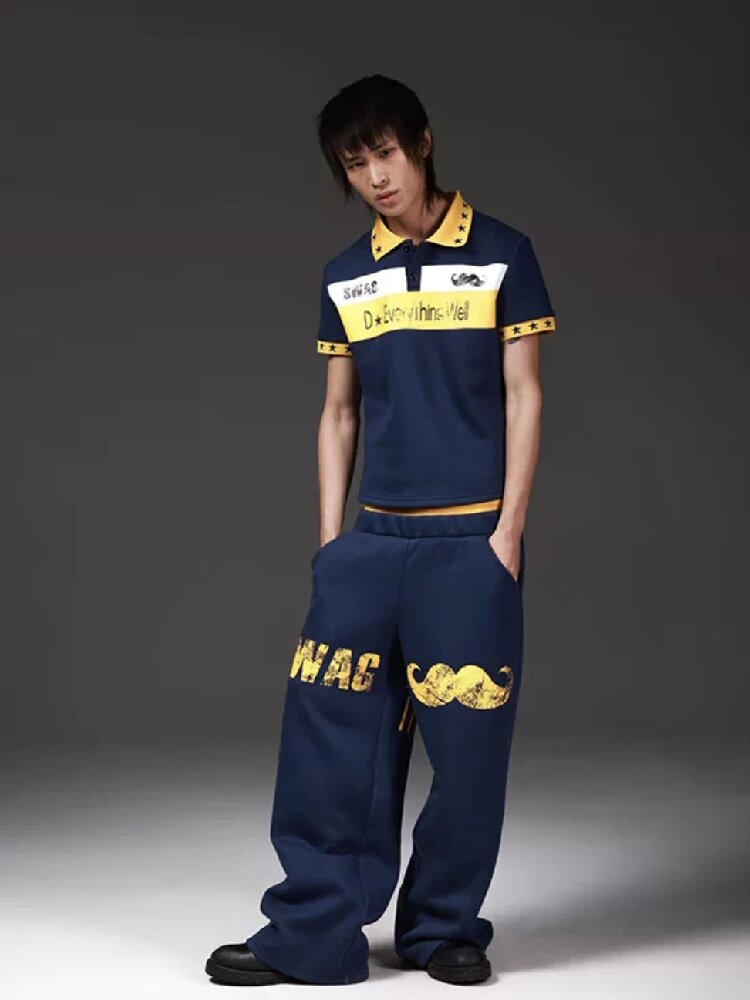 Mustache Waist Silhouette Sweatpants【s0000018272】