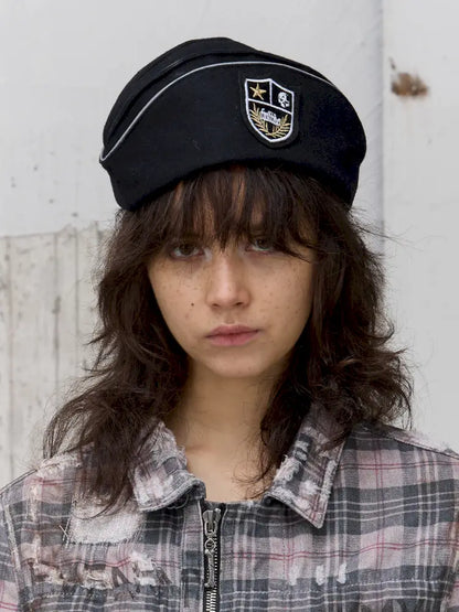 Scottish Tartan Boat Cap Beret【s0000014214】