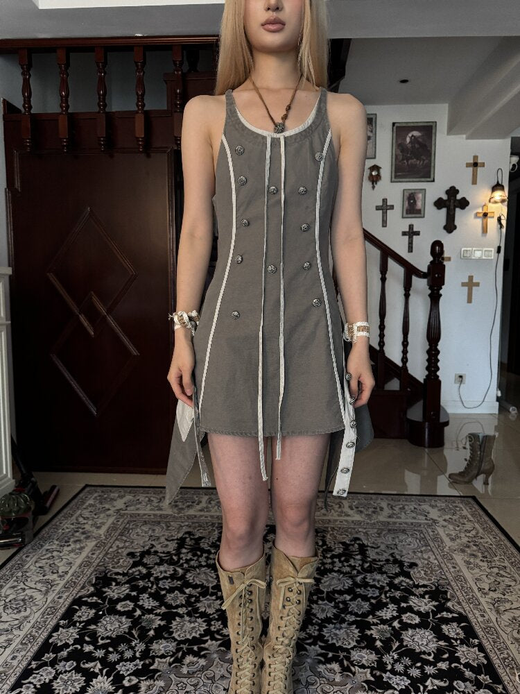 Medieval Pleated Slip Dress【s0000017977】
