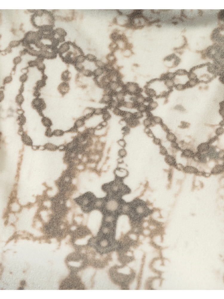 Vintage Baroque Velvet Check Dress【s0000014935】