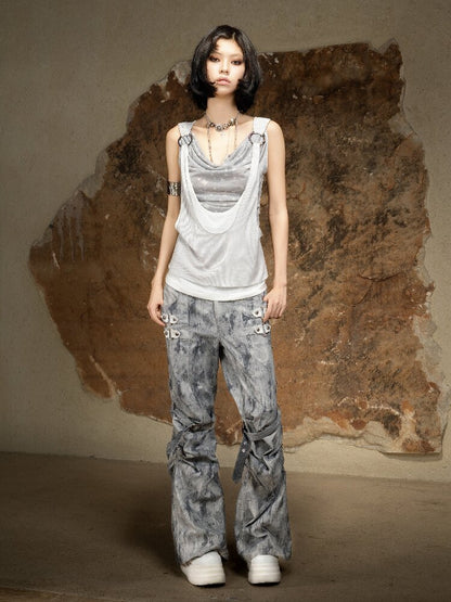 Original Irregular Sleeveless Vest Top【s0000016882】