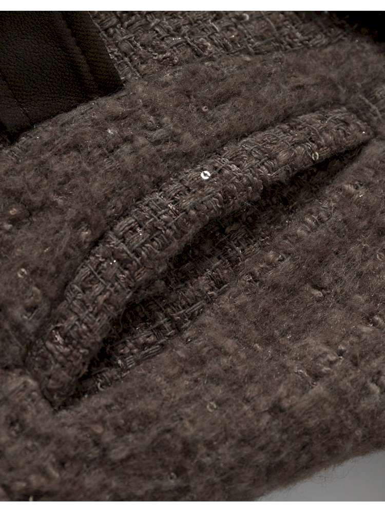 Chanel-Style Reversible Fleece Coat【s0000014462】