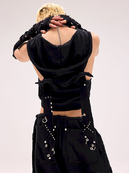 Studded Rabbit Ear Vest Jacket【s0000012182】