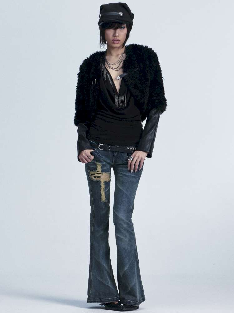 Knitted Patchwork Casual Stack Hat【s0000014662】