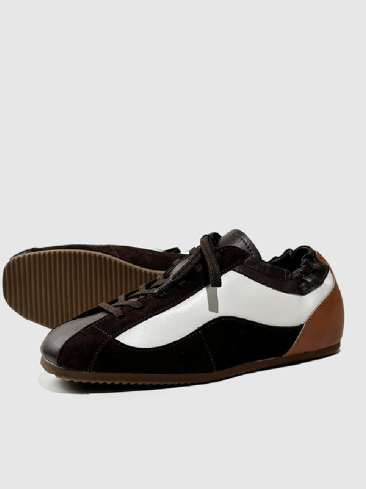 Vintage Lace Up Panel Hiking Shoes【s0000015727】