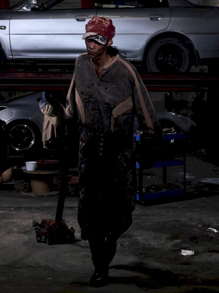 Digital Leopard Print Twill Jeans【s0000015181】