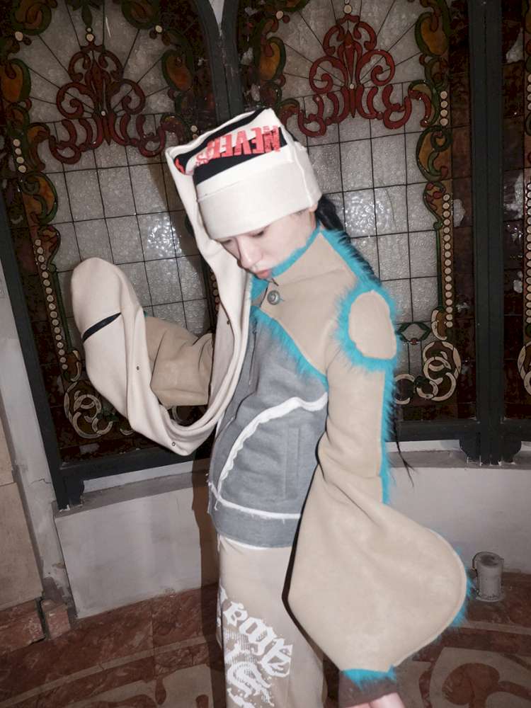 Fur Paneled Polar Fleece Coat【s0000015148】