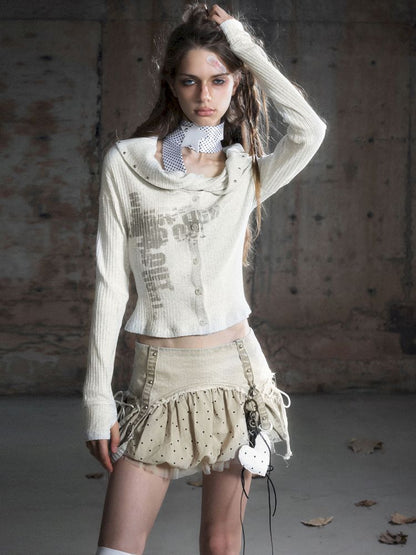 Drilling Long Sleeve Knit Sweater【s0000013888】