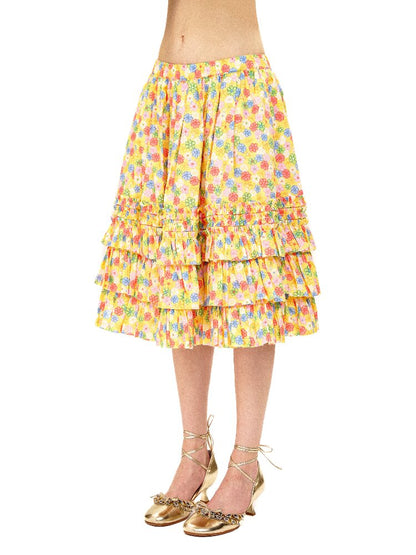 Floral Heavy Work Lace Cake Skirt【s0000016114】