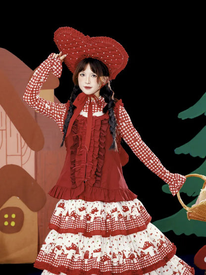 Embroidered Floral Headpiece Vest【s0000013934】