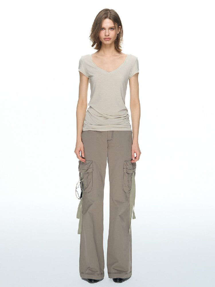 Large Pocket Topstitch Cargo Pant【s0000015860】