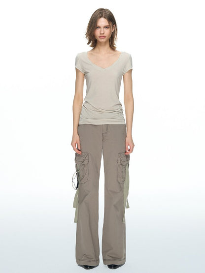 Large Pocket Topstitch Cargo Pant【s0000015860】