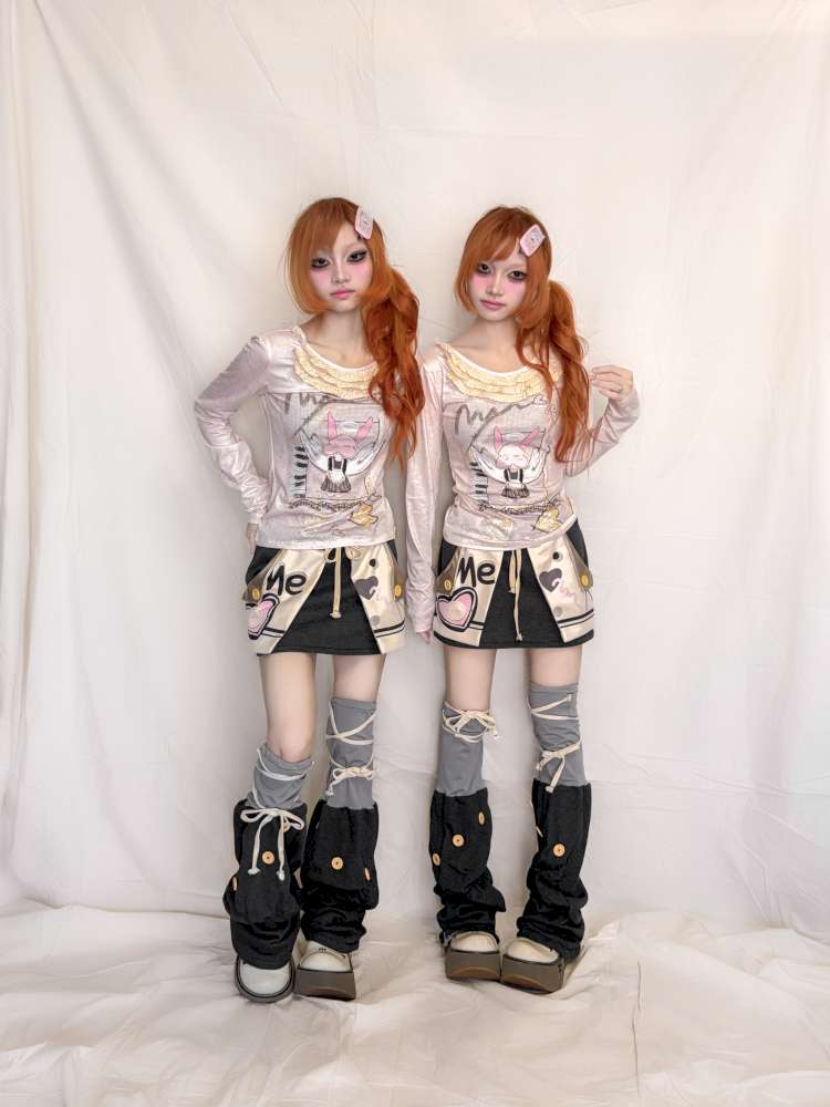 Button Strap Splicing Leg Cover【s0000015398】