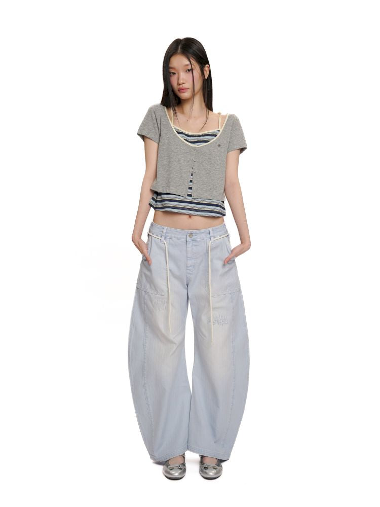 Short-sleeved cardigan slimming top【s0000012549】
