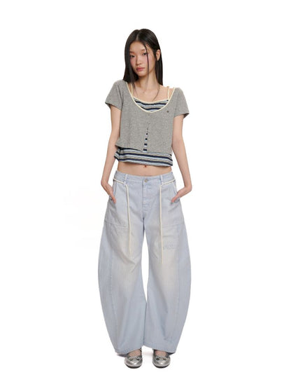Short-sleeved cardigan slimming top【s0000012549】